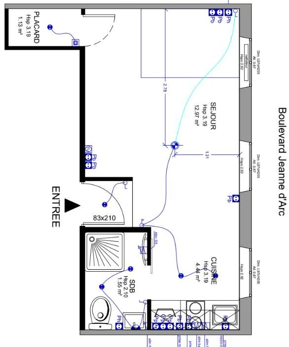 Plan final du grand studio